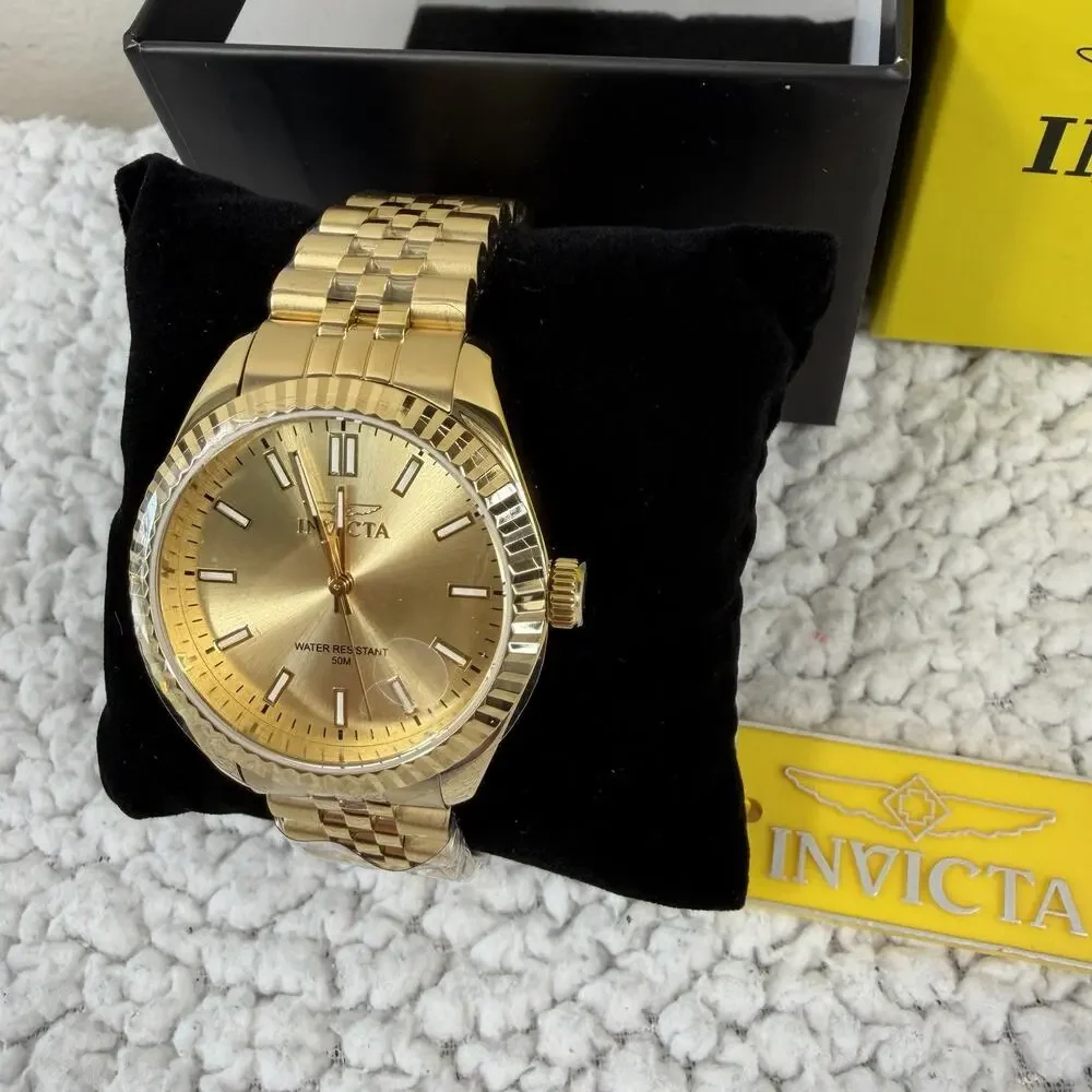 Invicta Specialty Quartz Gold Dial Ladies Watch 47507
